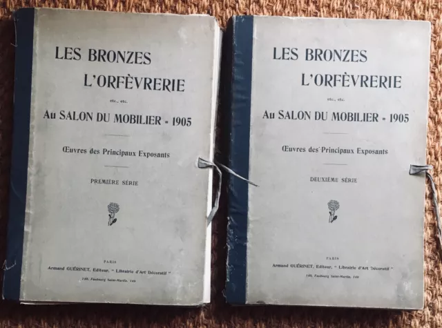 LES BRONZES - L'ORFÈVRERIE AU SALON DU MOBILIER 1905 (complet 227 planches)