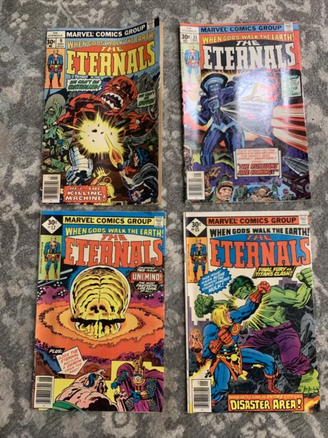 The Eternals Comic Book Lot #9 11 12 15 1985-86, Marvel Comics Lot 1st Apearance