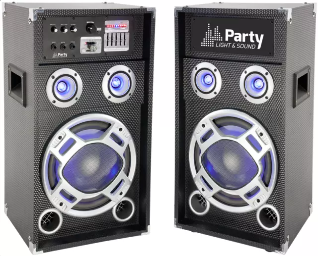 Ibiza Party Karaoke 10" Sound System 400W DJ Disco LED Lighting Bluetooth USB