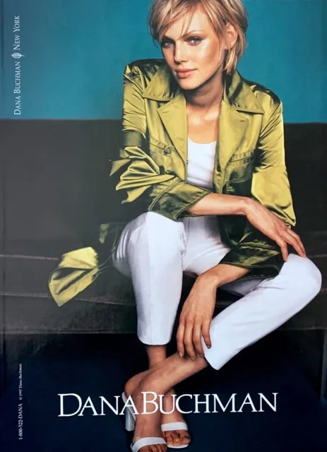 1997 DANA BUCKMAN New York 90's Fashion Magazine PRINT AD