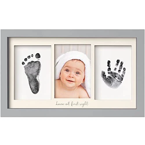 Inkless Baby Hand And Footprint Kit Frame - Personalized Baby Picture Frame