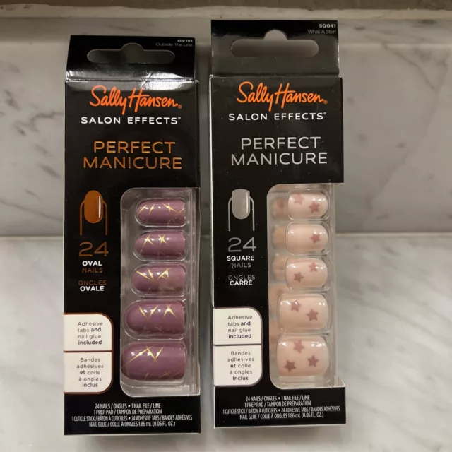 Sally Hansen Salon Effects Perfect Manicure Press On Nails -Set of 2