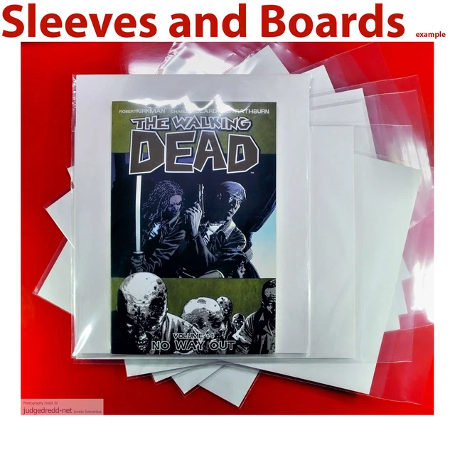 TWD THE WALKING Dead Comic Bags ONLY Size2 for Graphic Novels x 100