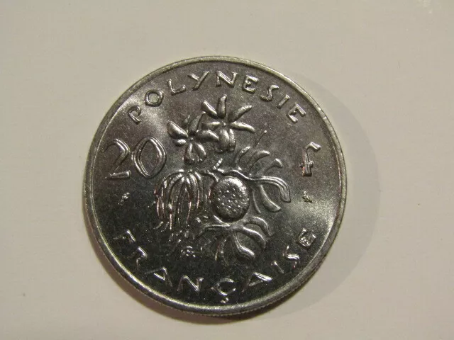 French Polynesia 1973 20 Francs unc Coin