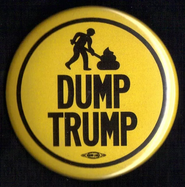 2016 Anti Donald Trump 2-1/4" / "Dump Trump" Campaign Button (Pin 04)