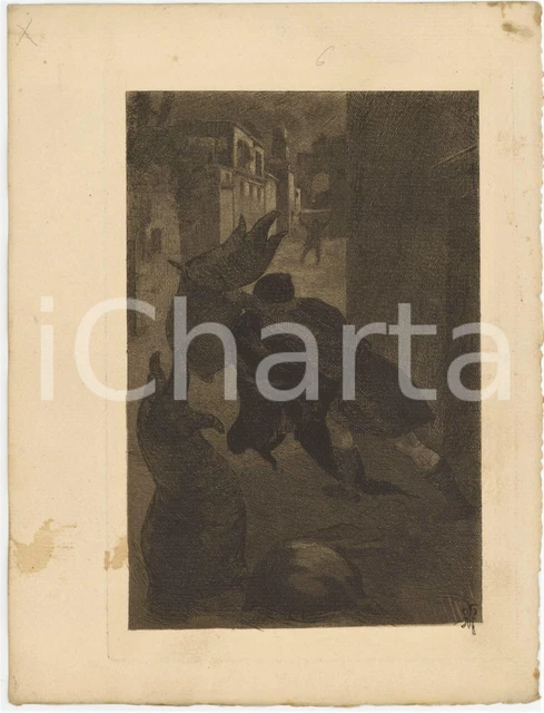 Estampe Giclée Sur Toile Fine Martin Van Maele Le Clerc Et La Fille - Reproduction