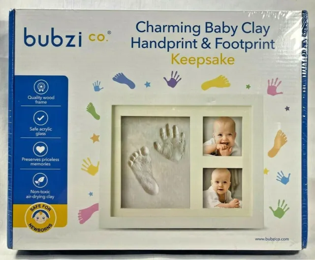 NEW 2010s Bubzi Baby Clay Handprint & Footprint Keepsake Kit Memory SEALED 9159