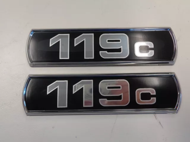 Ranger Z119C Raised Decal Black / Chrome 5 1/4" X 1 3/8" Pair ( 2 ) Marine Boat