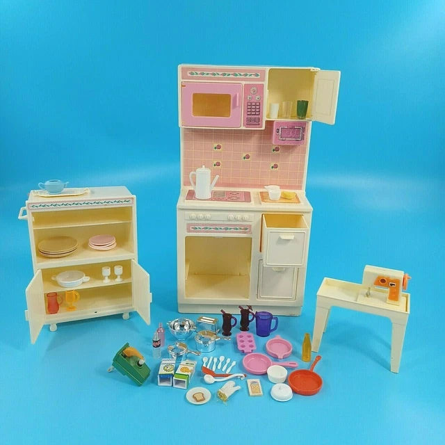 VINTAGE BARBIE KITCHEN Set, Accessories And Small Appliances 1980's 16