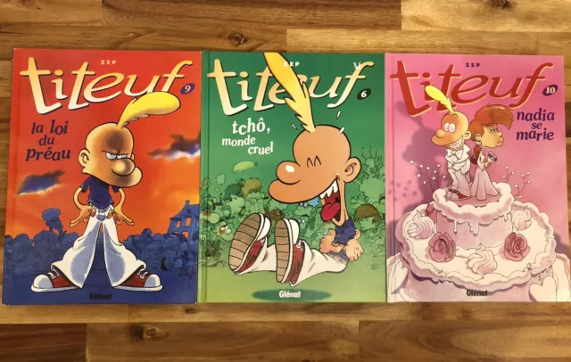 Lot de BD Titeuf - N*6, 9, 10 - ZEP