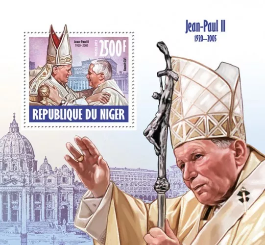 Pope John Paul II  Niger s/s Mi. Bl. 239 MNH #NIG13610b