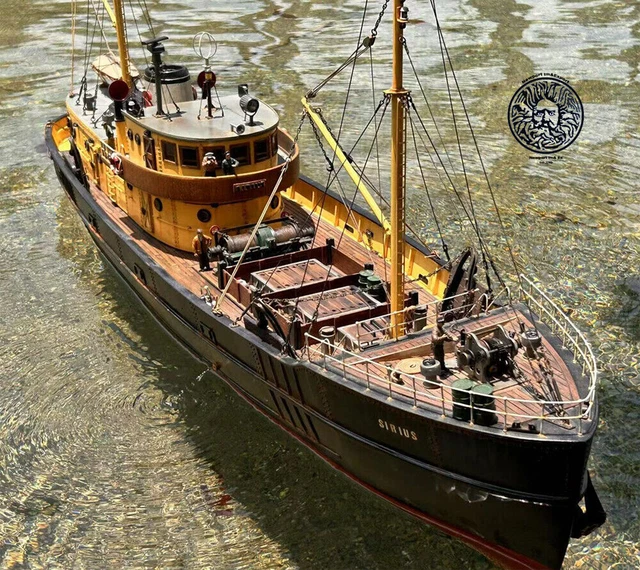 AHTS UT 712, Modellino Nave Da Costruire In Scala 1:100, 80 Cm, RC, Ancoraggio E Rimorchiatore