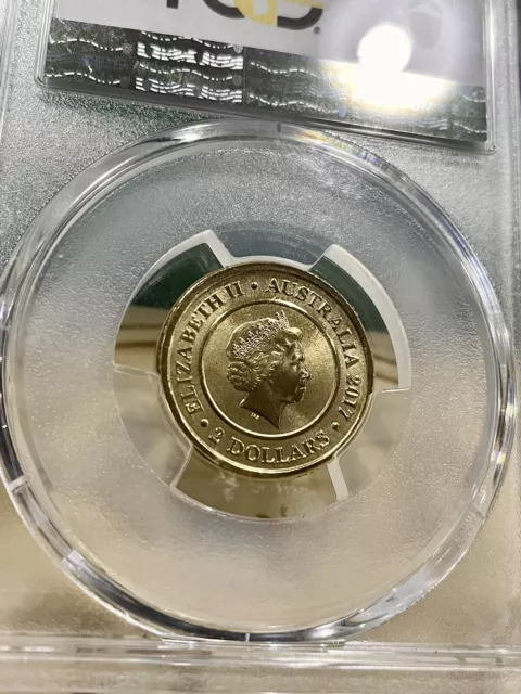 RARE UNC 2017 $2 Planetary Mars Coin PCGS MS69 #659057 3