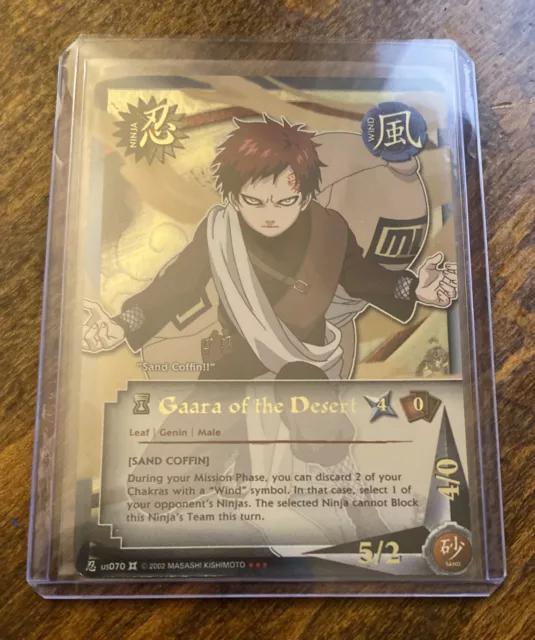 Gaara of the Desert - us070 - NM - Foil - Promo - Naruto CCG - E1-121