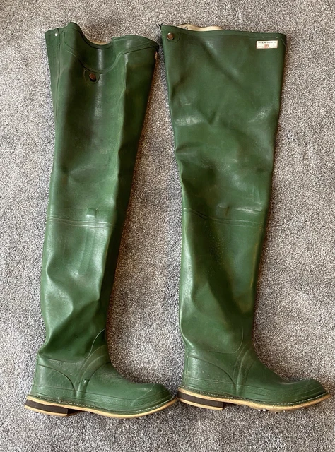 SAN MARINA bottes plates à boutons cuir souple marron T 39 très bon état UK