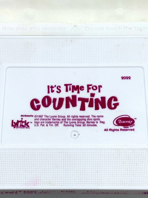 Barney It S Time For Counting Vhs 1997 Tape Only Ships Fast Read Below L K 1 89 Picclick Uk Barney It S Time For Counting Vhs 1997 Tape Only Ships Fast Read Below L K 1 89 Picclick Uk