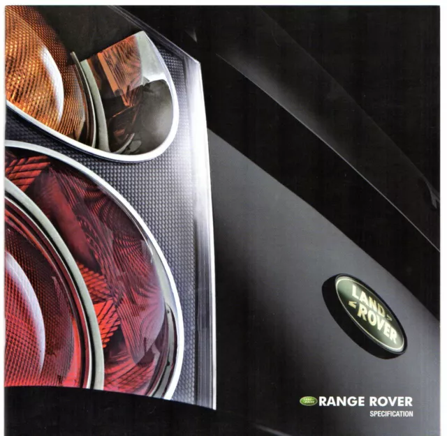 Range Rover Specifications 2003-04 UK Market Brochure SE HSE Vogue 4.4 V8 3.0D