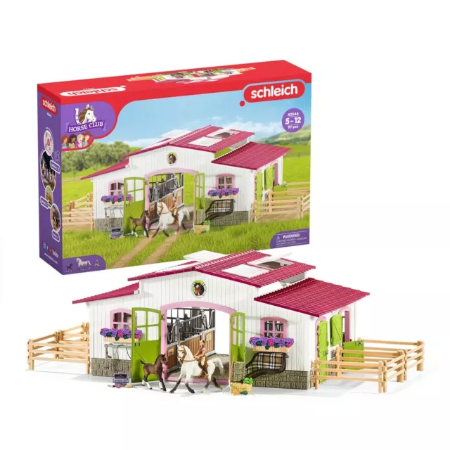 Schleich Horse Club Gifts for Girls and Boys, Riding Center with Rider and Ho...