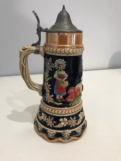 REUGE - Germany - Musical Beer Stein 'O Du Heber Augustin' - Great Condition