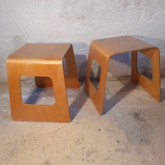 Poufs vintage années 70 - Ameublement