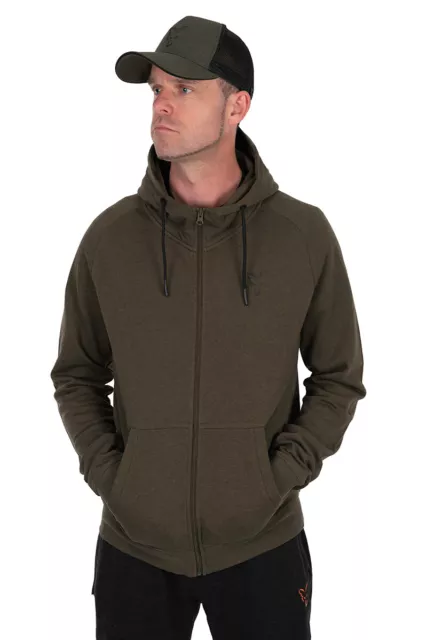 Fox Hoodie grün & schwarz leicht - Kollektion 2023 alle Größen - Karpfenangeln