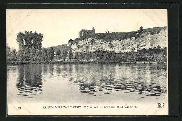 CPA Saint-Martin-du-Tertre, L'Yonne et la Chapelle