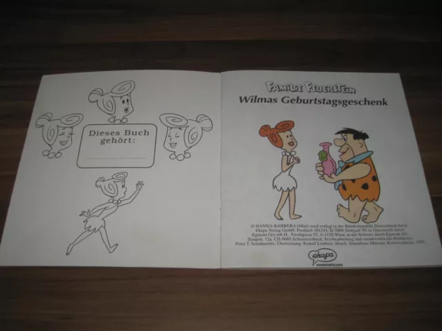 Familie Feuerstein Nr. 1 - Wilmas Geburtstagsgeschenk Ehapa 1993 Mini Comic Buch 2