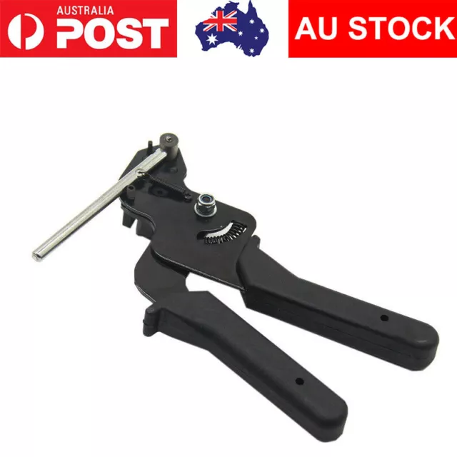 Heavy Duty Stainless Steel Cable Tie Gun Auto Tightener Tensioner Cutter fasten