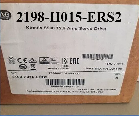 AB 2198-H015-ERS2 /A NEW Allen Bradley Kinetix 5500 Servo Drive 2198H015ERS2 AB