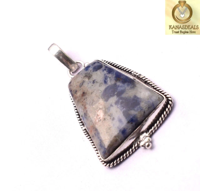 Sodalite Plated Pendant Wonderful Jewellery 12 GM Value-Priced @1.99-71299