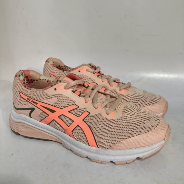 Asics Gt 1000 Peach Running Sneakers 19Aw-1014A092 Unisex Boys Size 4 Box 13