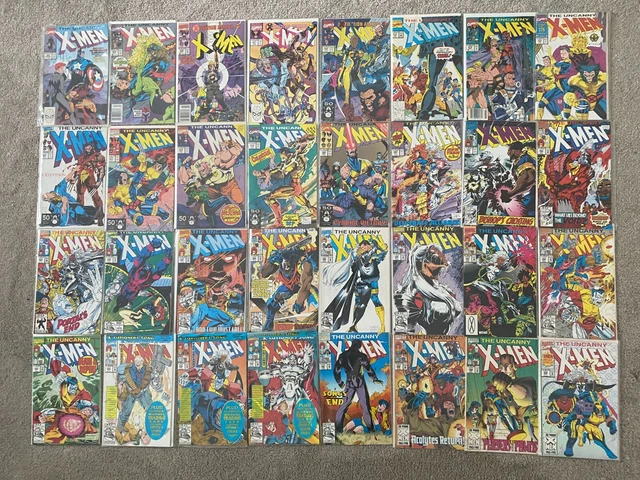 Uncanny X-Men Huge High Grade Comic Run #268 - 300 Lot Nm 32 Issues! 1St Bishop