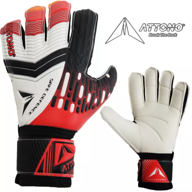 Torwarthandschuhe "SAFE DEFENCE" Fingersave Torwart Handschuhe von ATTONO®