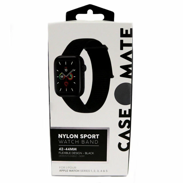 Case-Mate Apple Watch Nylon 42-44mm Strap - Black