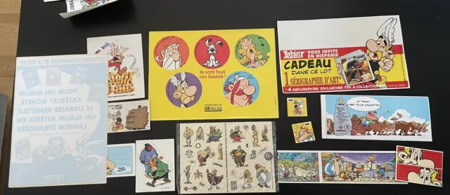 Astérix Lot Autocollants Tous Différents Différentes Époques 4