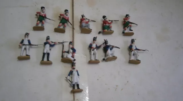 Esci 1-35 French Imperial Guard+British Infantry Dipinti C Nuovi Soldatini 1-32