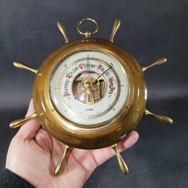 VINTAGE NAUTICAL HOME Weather Station Jason West Germany Barometer