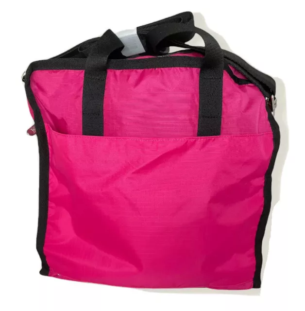 NEW WT LeSportsac Pink / Black Gabrielle Box Tote Travel Crossbody Bag