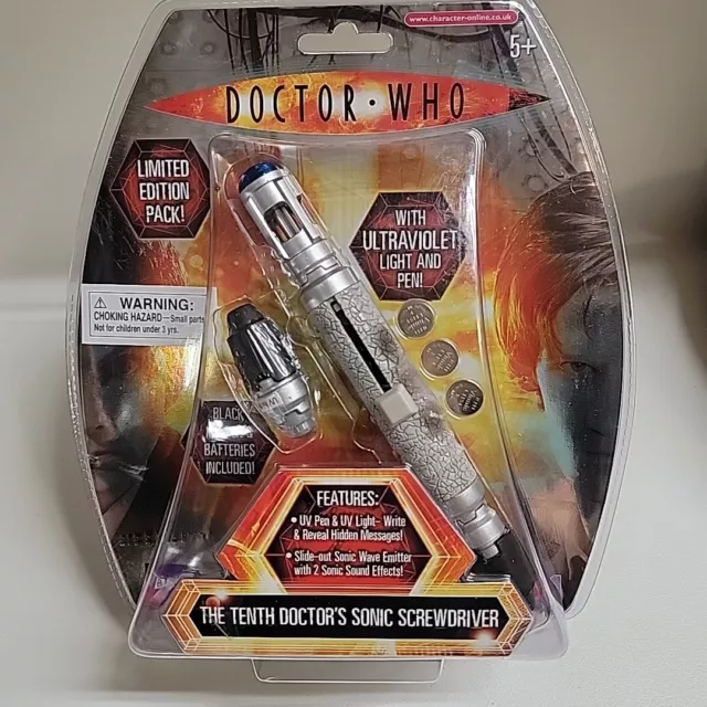 VTG Doctor Who The Tenth Doctors Sonic Screwdriver Limited Edition Pack 2004 BBC