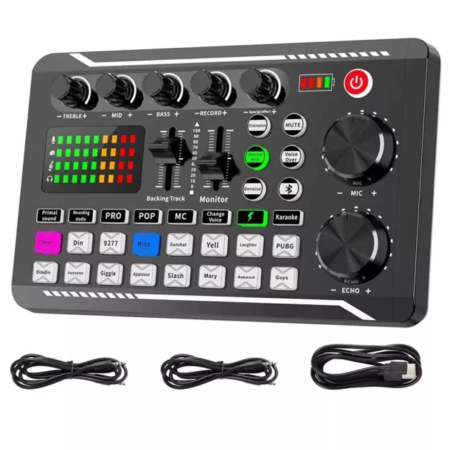 MéLangeur Audio, Carte Son en Direct et Interface Audio avec Effets de Mixage G7