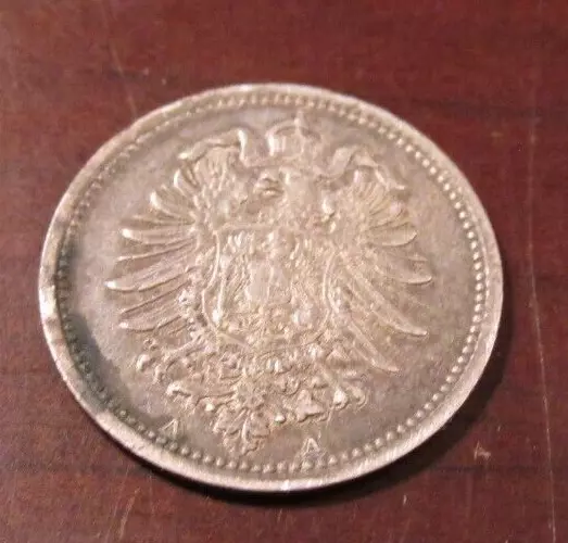 Silver German 20 Phenning Foreign Coin: 1874 (L40)