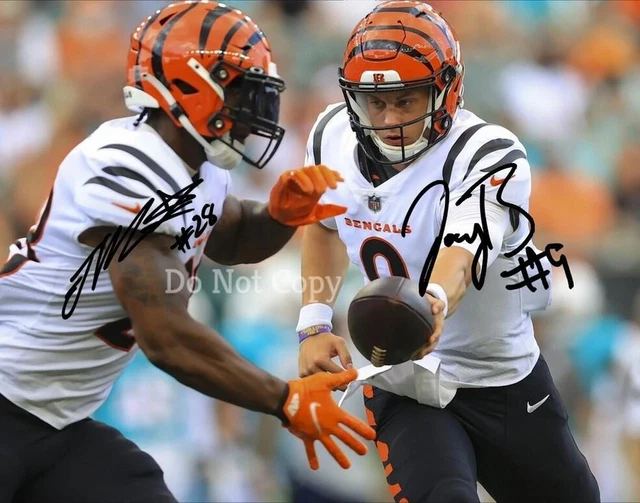 Joe Burrow Joe Mixon Signed Photo 8X10 Rp Autographed Picture Bengals !