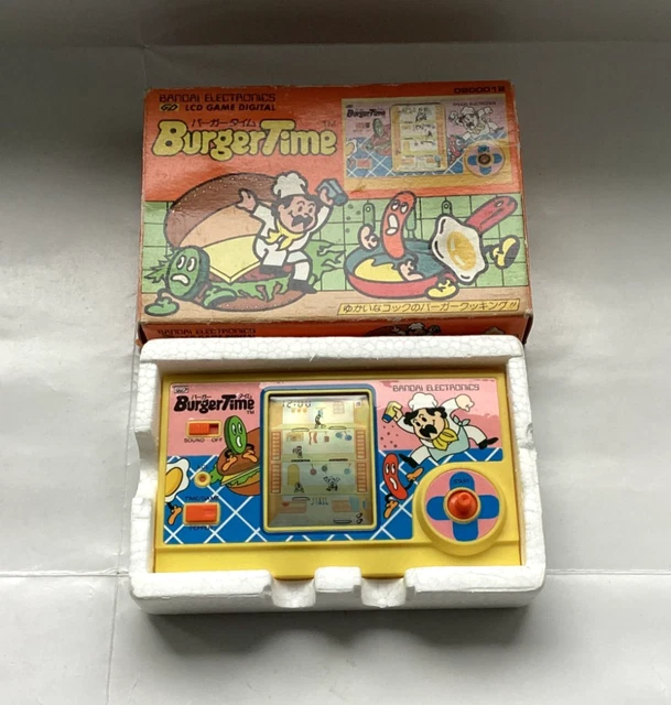 VINTAGE 1982 EXTREMELY RARE BANDAI - BURGERTIME - LCD GAME (Mint