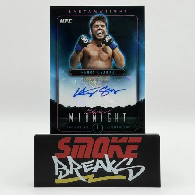 2024 TOPPS MIDNIGHT UFC Henry Cejudo Stroke Of Midnight Auto SMAHCO