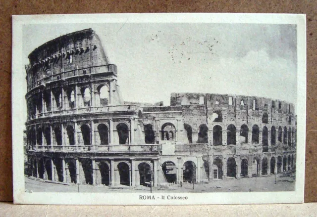 Roma - il Colosseo [piccola, b/n, viaggiata]