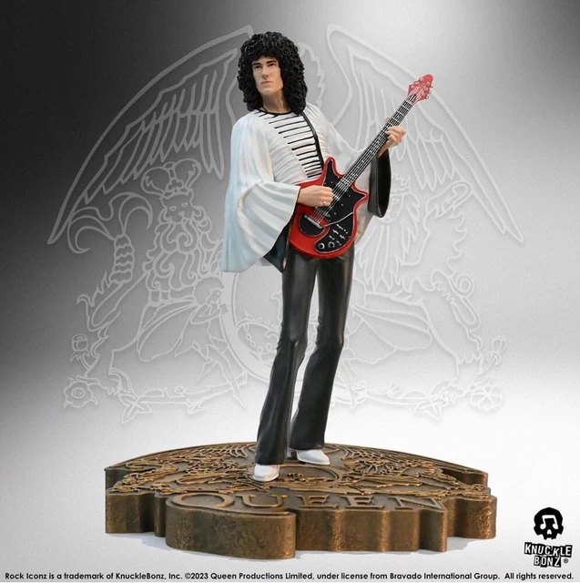 QUEEN ROCK STATUE ICONZ BRIAN MAY 23cm KNUCKLEBONZ EARLY JANUARY 2024 £