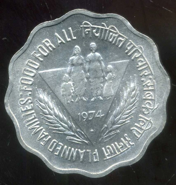 INDE 10 paise 1974  FAO  ( SPL )