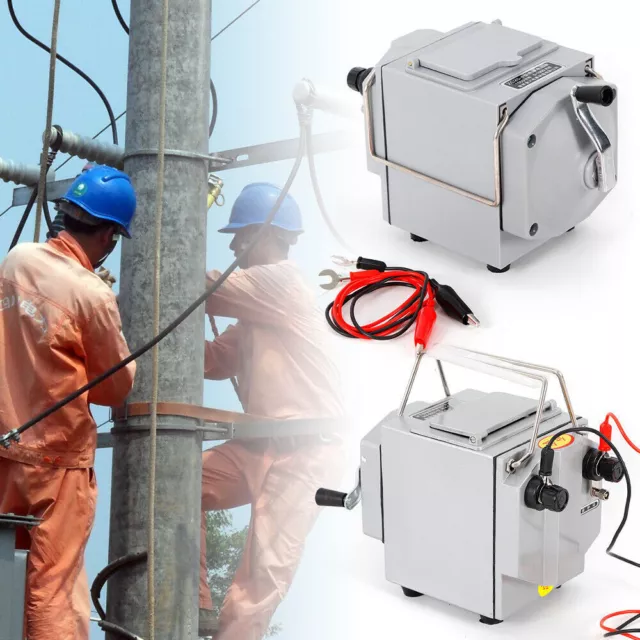 High precision Insulation Resistance Tester 0-1000MΩ Hand Crank Megohmmeter+Wire