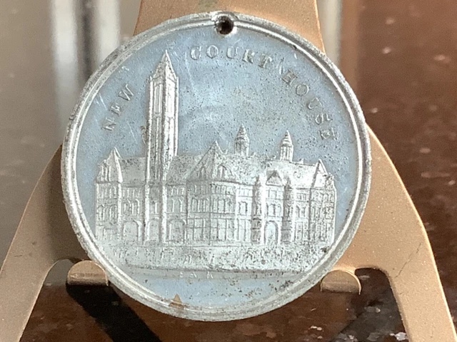 1888 Centennial Allegheny County Pa.White Medal 33mm. R-6