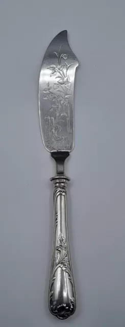 couteau de service à poisson CHRISTOFLE MARLY bel état, métal argenté